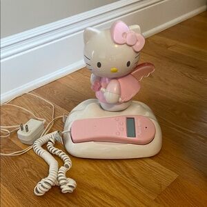 Hello Kitty Pink and White Corded Phone